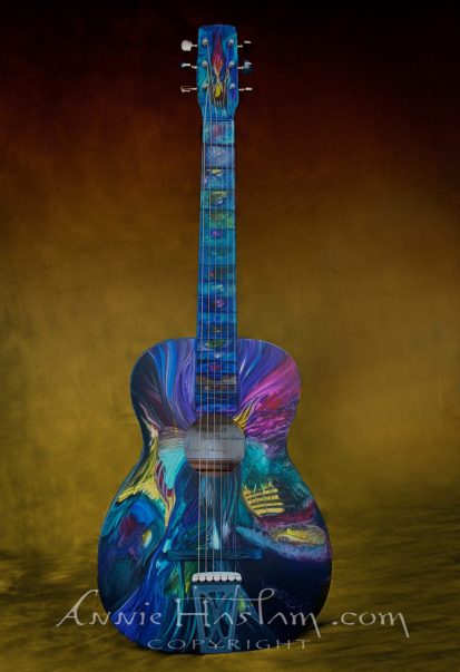 Custom Painted Musical Instruments - Annie Haslam